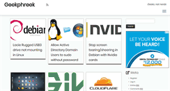 Desktop Screenshot of geekphreek.com