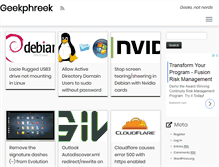Tablet Screenshot of geekphreek.com